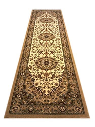32 Inch X 15 Feet 10 Inch Southwest Long Tribal Runner 256,000 Point Area Rug Ivory Brown Rust Bellagio Swirl Design T9641 32 Inch X 15 Feet 10 Inch Southwest Long Tribal Runner 256,000 Point Area Rug Ivory Brown Rust Bellagio Swirl Design T9641